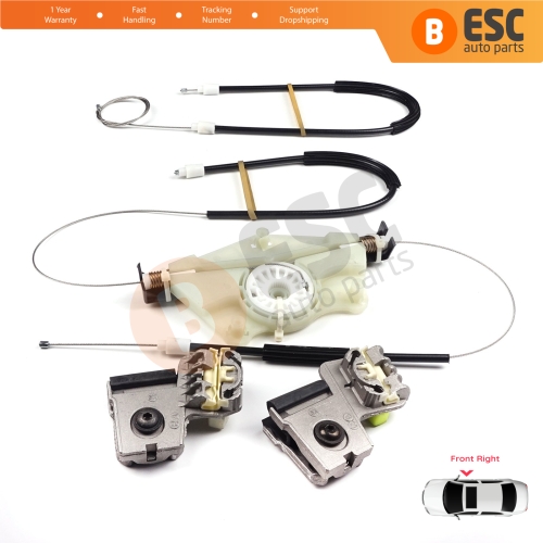 Window Regulator Repair Metal Kit Front Right Door for VW Golf MK4 Jetta Bora A4 1J 4/5 Door 1JM898462