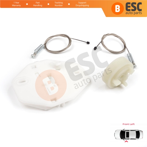 Window Regulator Repair Kit Front Left for Renault Dacia Logan MK1 LS FS KS US 2004-2012 8200901099