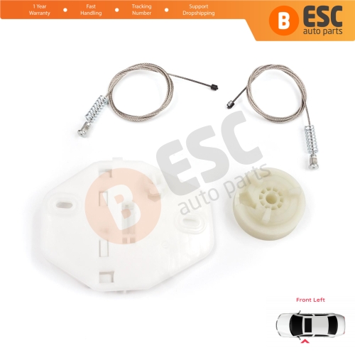 Window Regulator Repair Kit Front Left for Renault Dacia Logan MK1 LS FS KS US 2004-2012 8200901099