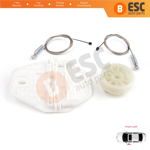 Window Regulator Repair Kit Front Left for Renault Dacia Logan MK1 LS FS KS US 2004-2012 8200901099