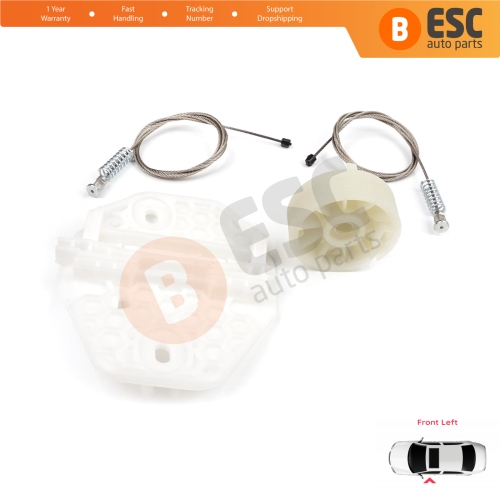 Window Regulator Repair Kit Front Left for Renault Dacia Logan MK1 LS FS KS US 2004-2012 8200901099