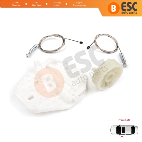 Window Regulator Repair Kit Front Left for Renault Dacia Logan MK1 LS FS KS US 2004-2012 8200901099