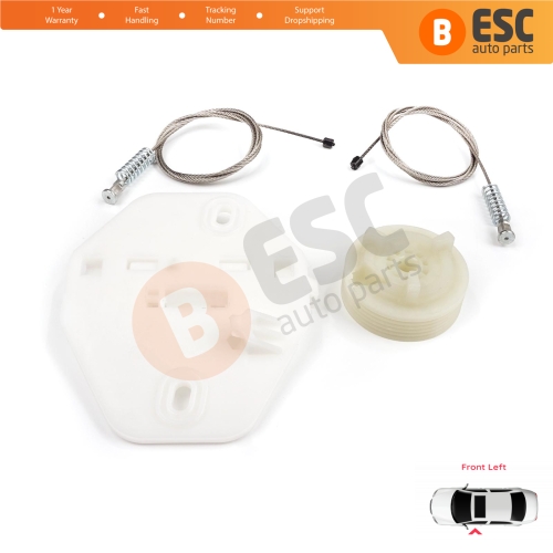 Window Regulator Repair Kit Front Left for Renault Dacia Logan MK1 LS FS KS US 2004-2012 8200901099