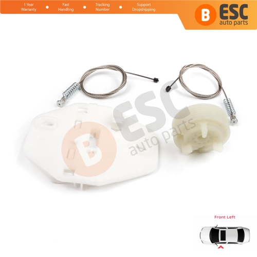 Window Regulator Repair Kit Front Left for Renault Dacia Logan MK1 LS FS KS US 2004-2012 8200901099