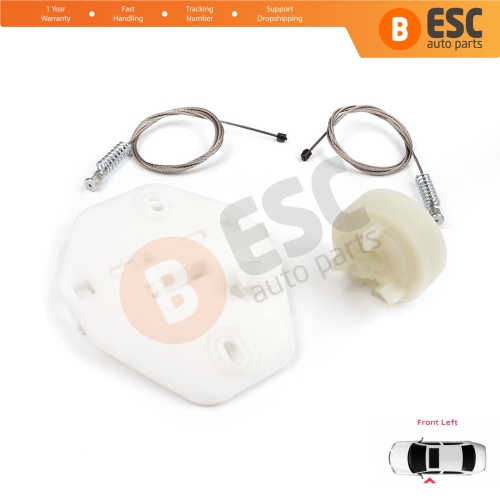 Window Regulator Repair Kit Front Left for Renault Dacia Logan MK1 LS FS KS US 2004-2012 8200901099