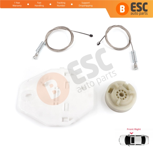 Window Regulator Repair Kit Front Right for Renault Dacia Logan MK1 LS FS KS US 2004-2012 8200901102