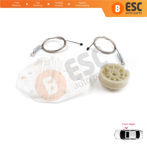 Window Regulator Repair Kit Front Right for Renault Dacia Logan MK1 LS FS KS US 2004-2012 8200901102