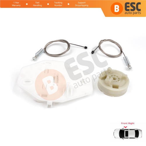 Window Regulator Repair Kit Front Right for Renault Dacia Logan MK1 LS FS KS US 2004-2012 8200901102