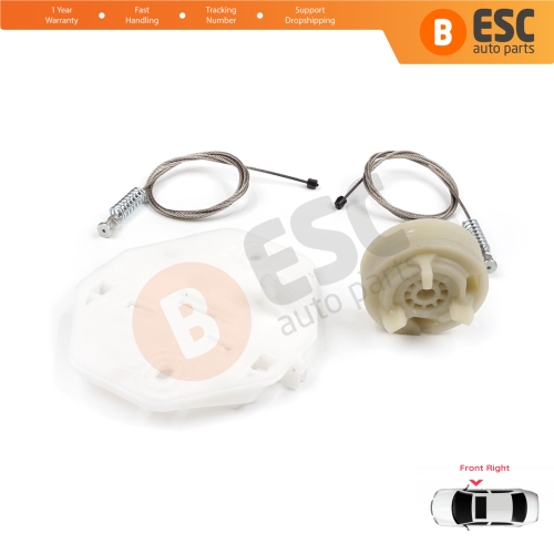 Window Regulator Repair Kit Front Right for Renault Dacia Logan MK1 LS FS KS US 2004-2012 8200901102