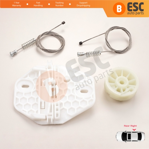 Window Regulator Repair Kit Rear Right Door for Renault Clio MK2 BB CB Thalia MK1 LB Symbol MK1 7700434304