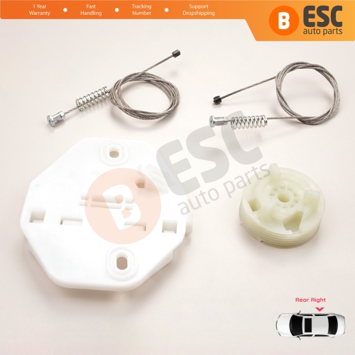 Window Regulator Repair Kit Rear Right Door for Renault Clio MK2 BB CB Thalia MK1 LB Symbol MK1 7700434304