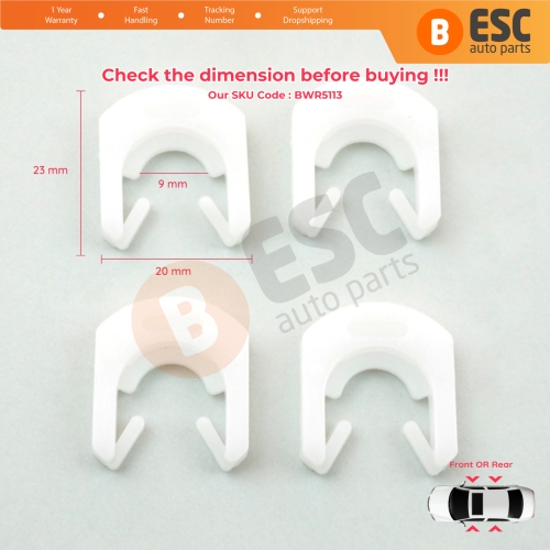 Door Lock Clips Fixer Bracket for Peugeot 106 306 405 406 Citroen AX Saxo ZX XM 915953