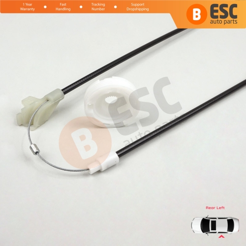 Power Window Regulator Repair Set Rear Left Door for VW Golf MK3 1H1 1H5 1991-1998 5-Door Vento Jetta 1H2 1992-1999 1H4839461A