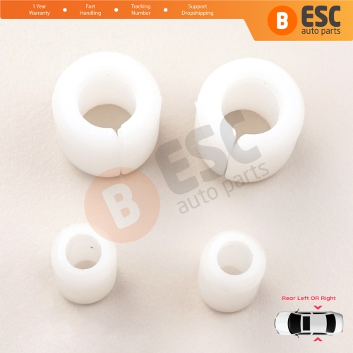 2 Sets Rear Movable Glass Pin Peg Dowel Spacer Retaining Clips 6N0839511 22687062 for VW Skoda Seat Audi Ford Lincoln Jaguar