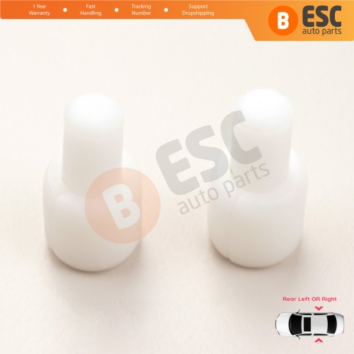 2 Sets Rear Movable Glass Pin Peg Dowel Spacer Retaining Clips 6N0839511 22687062 for VW Skoda Seat Audi Ford Lincoln Jaguar