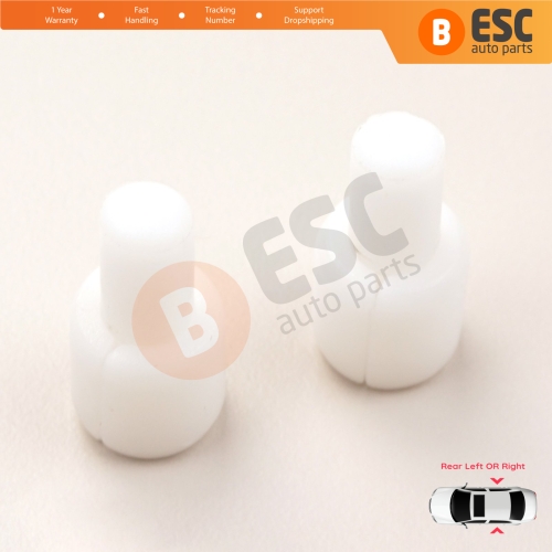 2 Sets Rear Movable Glass Pin Peg Dowel Spacer Retaining Clips 6N0839511 22687062 for VW Skoda Seat Audi Ford Lincoln Jaguar