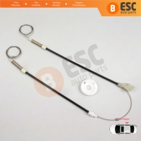 Power Window Regulator Repair Set Rear Right Door for VW Golf MK3 1H1 1H5 1991-1998 5-Door Vento Jetta 1H2 1992-1999 1H4839462A