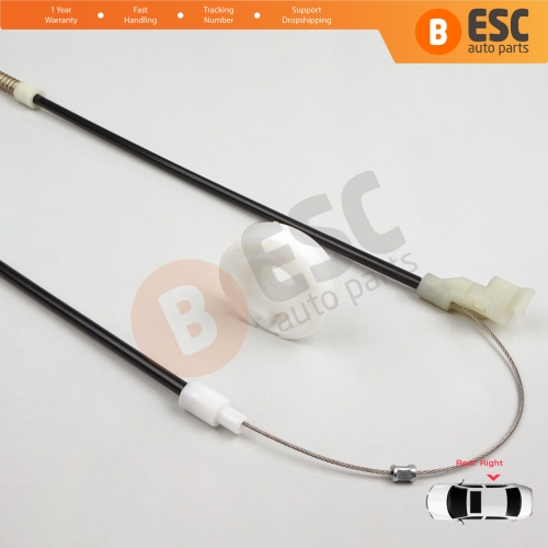 Power Window Regulator Repair Set Rear Right Door for VW Golf MK3 1H1 1H5 1991-1998 5-Door Vento Jetta 1H2 1992-1999 1H4839462A