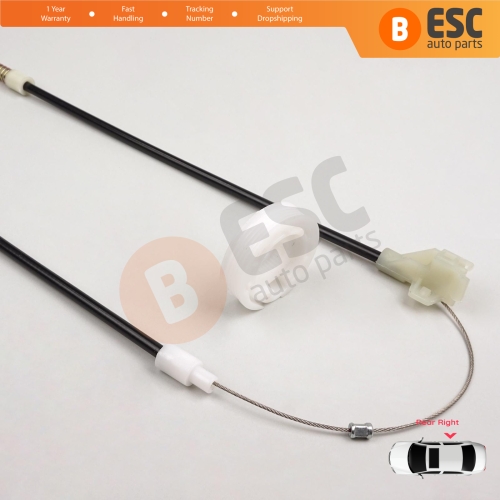 Power Window Regulator Repair Set Rear Right Door for VW Golf MK3 1H1 1H5 1991-1998 5-Door Vento Jetta 1H2 1992-1999 1H4839462A