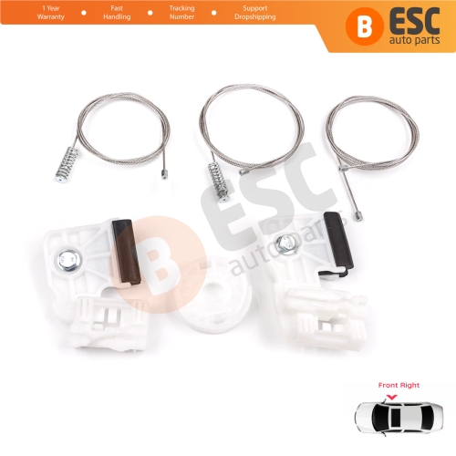 Window Regulator Repair Kit Front Right for Kia Ceed MK1 ED 2006-2012 5-Door 824801H030