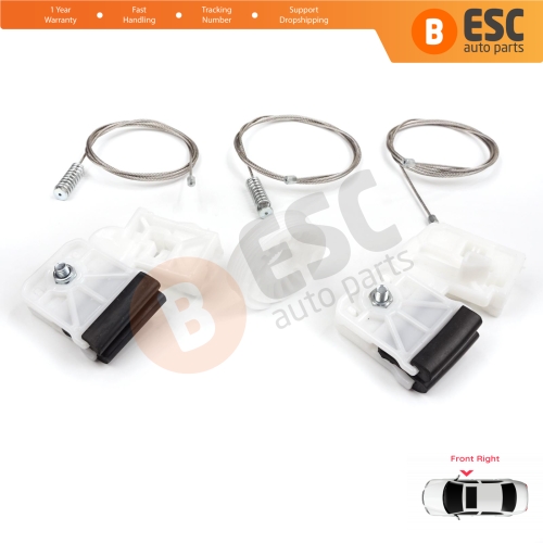 Window Regulator Repair Kit Front Right for Kia Ceed MK1 ED 2006-2012 5-Door 824801H030