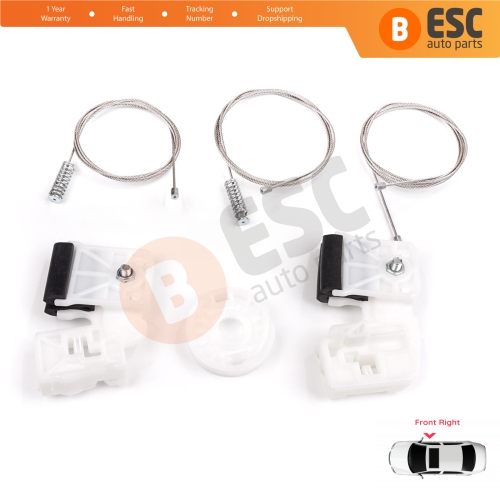 Window Regulator Repair Kit Front Right for Kia Ceed MK1 ED 2006-2012 5-Door 824801H030