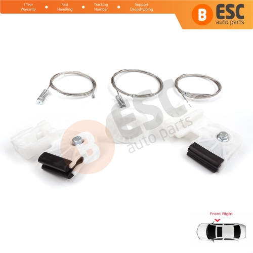 Window Regulator Repair Kit Front Right for Kia Ceed MK1 ED 2006-2012 5-Door 824801H030