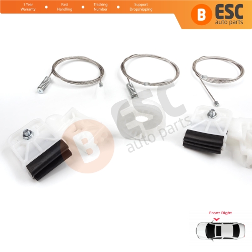 Window Regulator Repair Kit Front Right for Kia Ceed MK1 ED 2006-2012 5-Door 824801H030