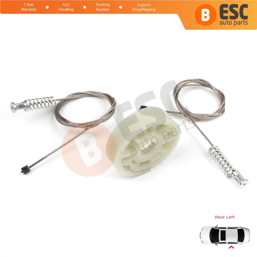 Window Regulator Repair Kit Rear Left Door for Ford Focus MK1 4/5 Door Hatchback Sedan Estate Wagon 1138204