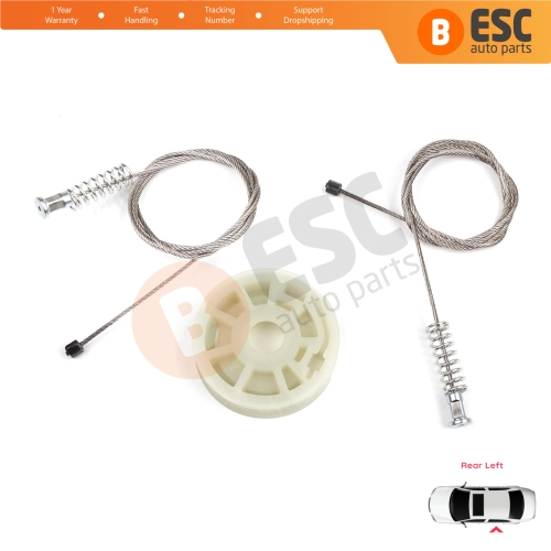 Window Regulator Repair Kit Rear Left Door for Ford Focus MK1 4/5 Door Hatchback Sedan Estate Wagon 1138204