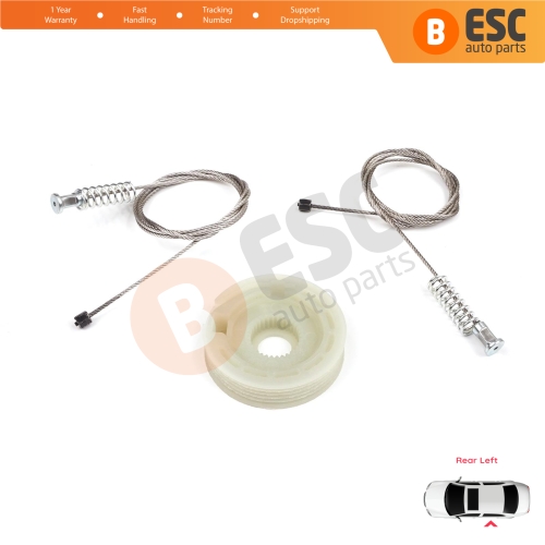 Window Regulator Repair Kit Rear Left Door for Ford Focus MK1 4/5 Door Hatchback Sedan Estate Wagon 1138204