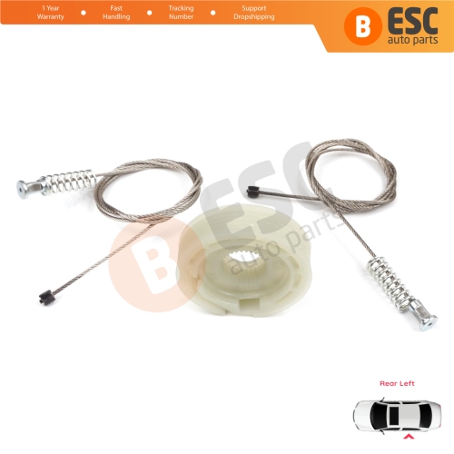 Window Regulator Repair Kit Rear Left Door for Ford Focus MK1 4/5 Door Hatchback Sedan Estate Wagon 1138204