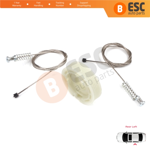 Window Regulator Repair Kit Rear Left Door for Ford Focus MK1 4/5 Door Hatchback Sedan Estate Wagon 1138204