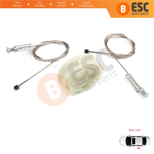 Window Regulator Repair Kit Rear Left Door for Ford Focus MK1 4/5 Door Hatchback Sedan Estate Wagon 1138204