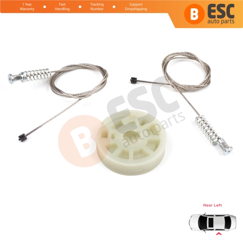 Window Regulator Repair Kit Rear Left Door for Ford Focus MK1 4/5 Door Hatchback Sedan Estate Wagon 1138204