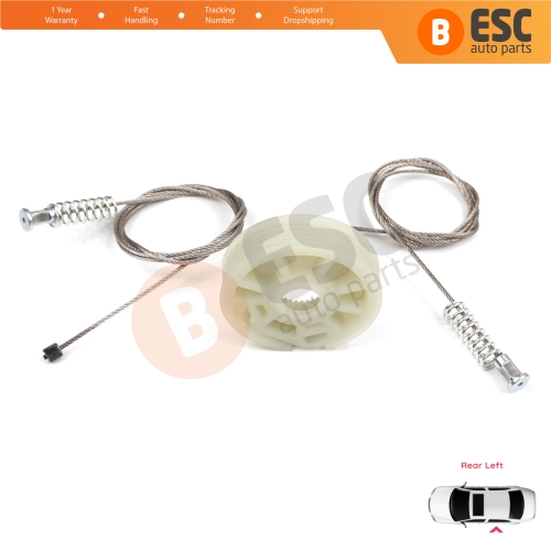 Window Regulator Repair Kit Rear Left Door for Ford Focus MK1 4/5 Door Hatchback Sedan Estate Wagon 1138204