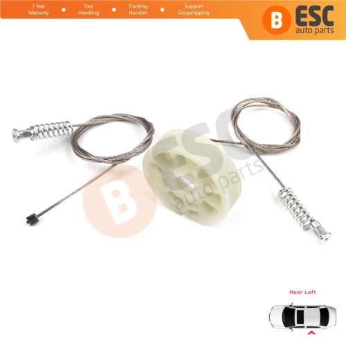 Window Regulator Repair Kit Rear Left Door for Ford Focus MK1 4/5 Door Hatchback Sedan Estate Wagon 1138204