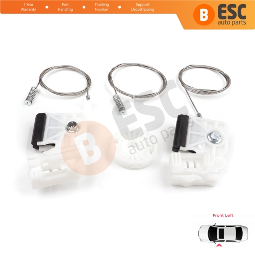 Window Regulator Repair Kit Front Left for Kia Ceed MK1 ED 2006-2012 5-Door 824801H020