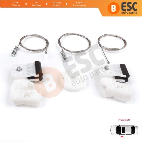 Window Regulator Repair Kit Front Left for Kia Ceed MK1 ED 2006-2012 5-Door 824801H020