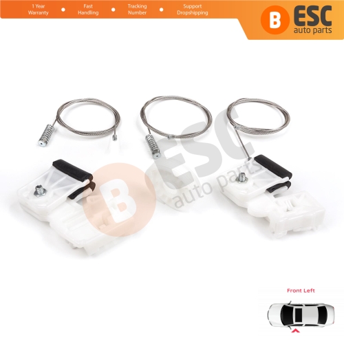 Window Regulator Repair Kit Front Left for Kia Ceed MK1 ED 2006-2012 5-Door 824801H020