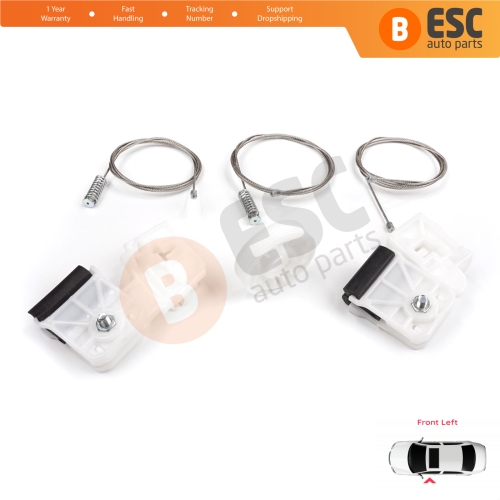 Window Regulator Repair Kit Front Left for Kia Ceed MK1 ED 2006-2012 5-Door 824801H020