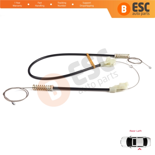 MANUAL Window Regulator Repair Set Rear Left Door for Land Rover Freelander MK1 L314 LN 1997-2006 3/5 Door ALR8179