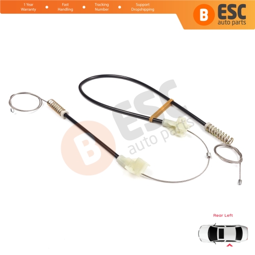 MANUAL Window Regulator Repair Set Rear Left Door for Land Rover Freelander MK1 L314 LN 1997-2006 3/5 Door ALR8179