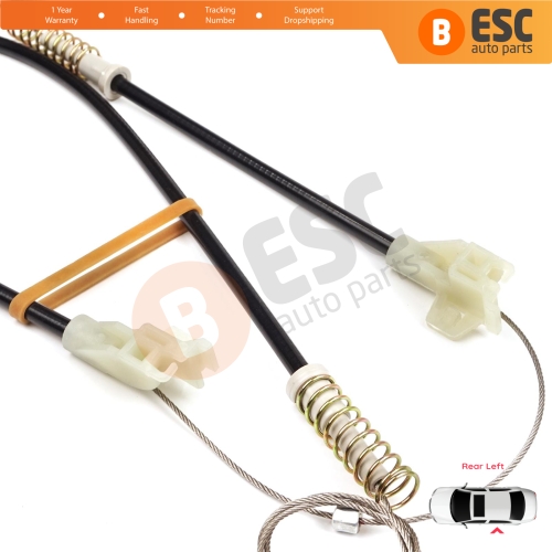 MANUAL Window Regulator Repair Set Rear Left Door for Land Rover Freelander MK1 L314 LN 1997-2006 3/5 Door ALR8179