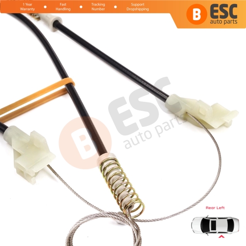 MANUAL Window Regulator Repair Set Rear Left Door for Land Rover Freelander MK1 L314 LN 1997-2006 3/5 Door ALR8179