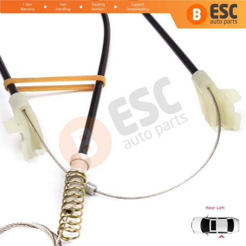 MANUAL Window Regulator Repair Set Rear Left Door for Land Rover Freelander MK1 L314 LN 1997-2006 3/5 Door ALR8179