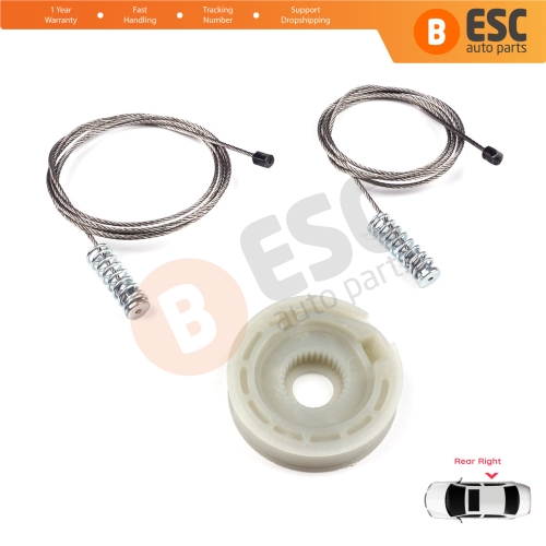 Window Regulator Repair Kit Rear Right Door for Ford Focus MK1 4/5 Door Hatchback Sedan Estate Wagon 1143004