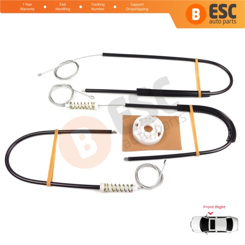 Window Regulator Repair Kit Front Right for Audi A8 S8 Quattro MK2 D3 4E 4E2 4E8 2002-2010 4E0837462B