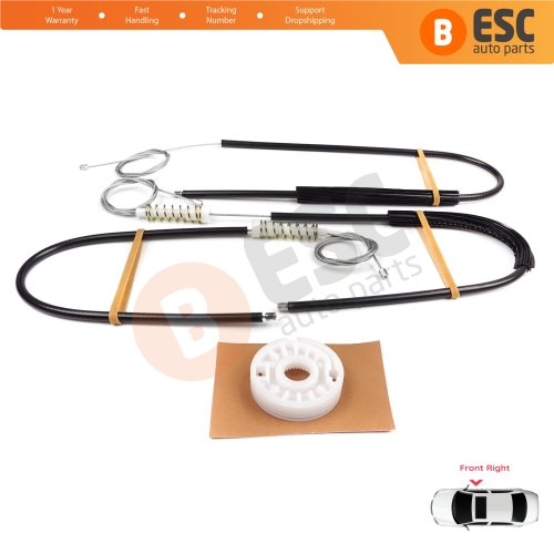 Window Regulator Repair Kit Front Right for Audi A8 S8 Quattro MK2 D3 4E 4E2 4E8 2002-2010 4E0837462B