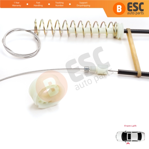 Window Regulator Repair Kit Front Left for VW Scirocco MK3 137 138 2008–2017 3-Door 1K8837461